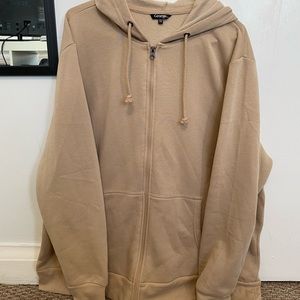 Oversized beige hoodie